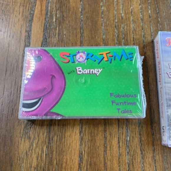 Barney Cassette Happy Holidays and Fabulous Funtime Tales Lot of 2 New Sealed - Picture 2 of 4